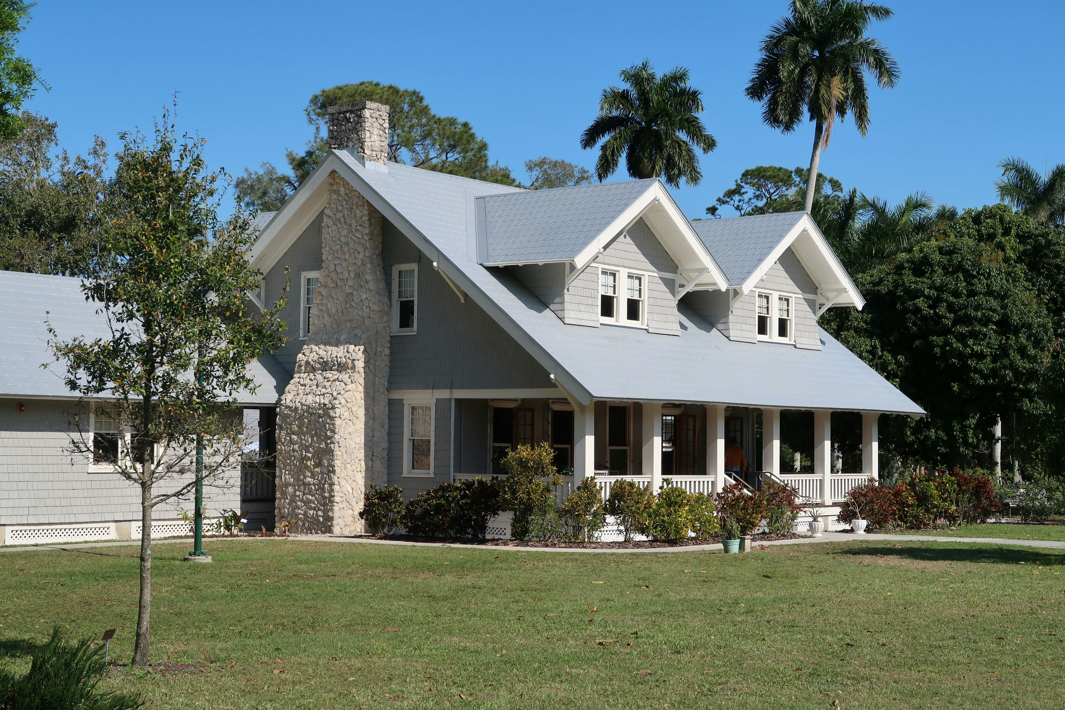 Aerial view of a residential property